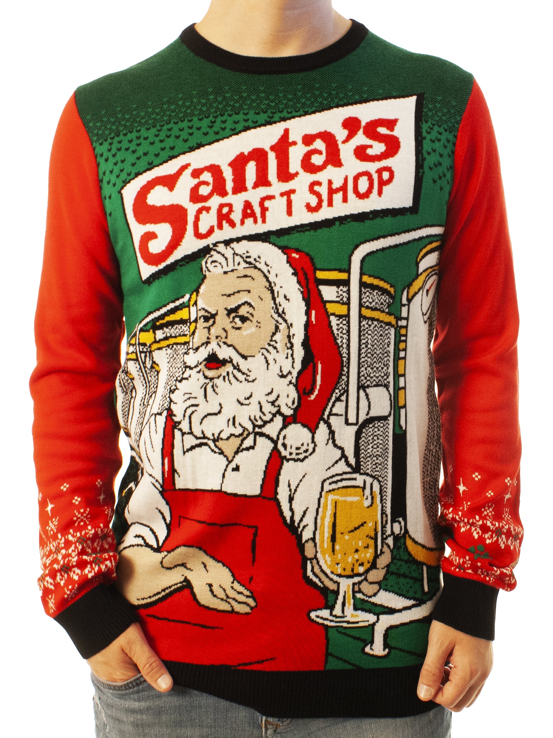 Santa's Craft Shop | Ugly Christmas Sweater For Men & Women | Unisex Sizing
