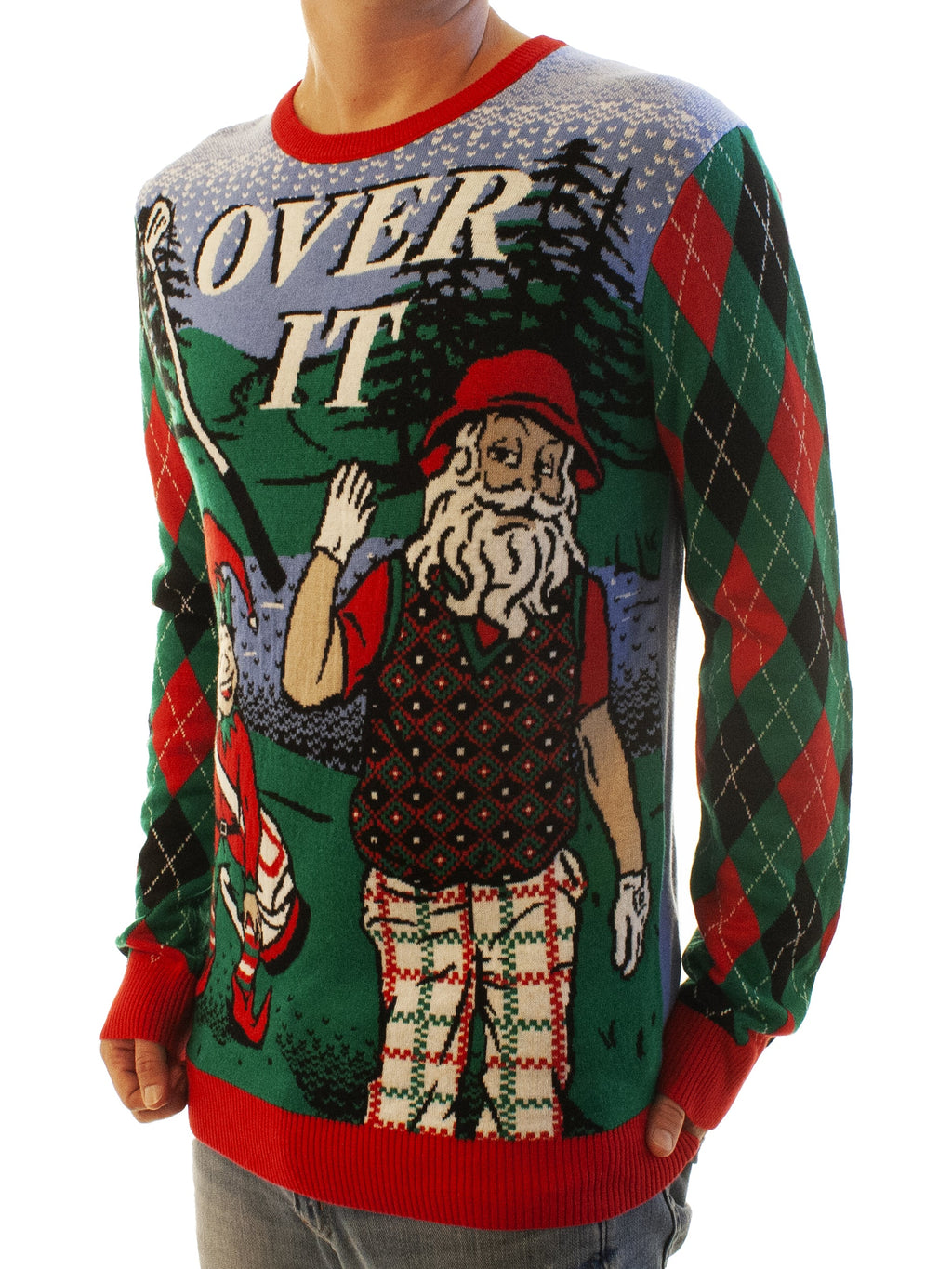 Over It | Ugly Christmas Sweater For Men & Women | Unisex Sizing