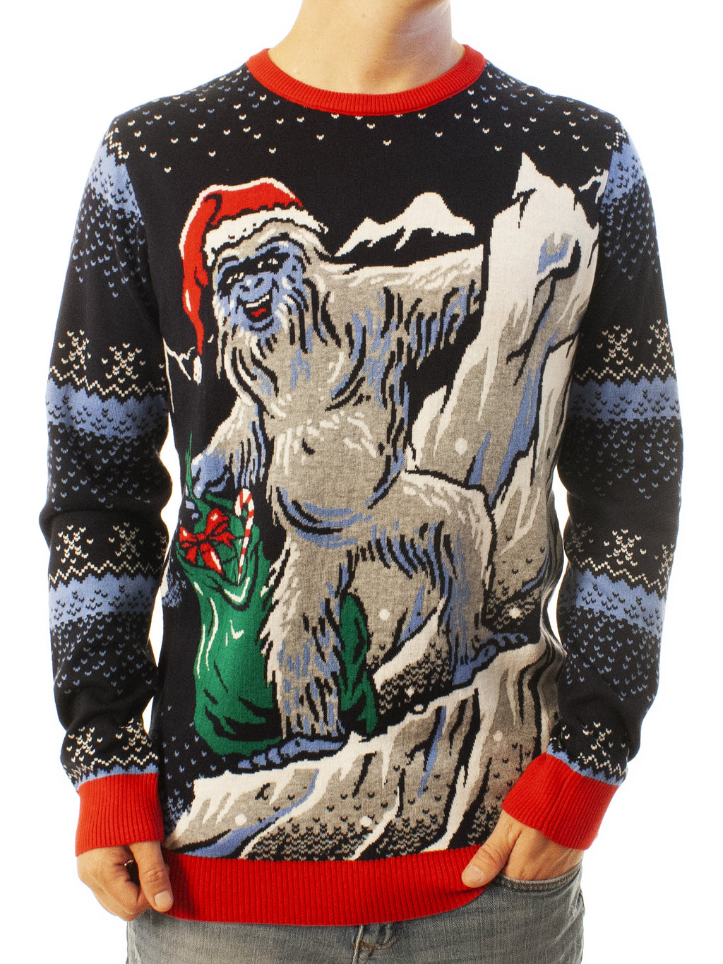 Yeti Santa | Ugly Christmas Sweater For Men & Women | Unisex Sizing