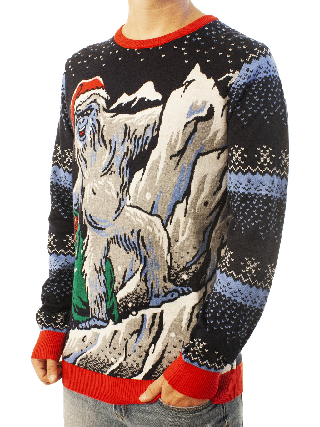 Yeti Santa | Ugly Christmas Sweater For Men & Women | Unisex Sizing