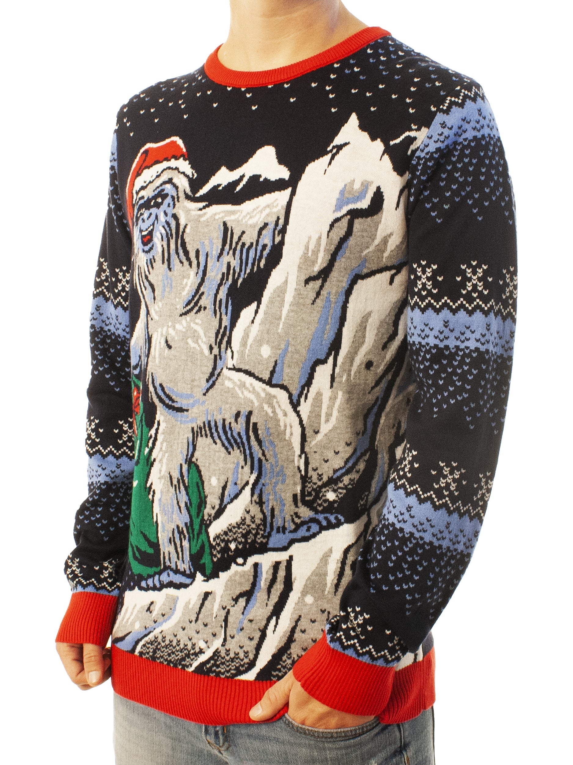 Yeti Santa | Ugly Christmas Sweater For Men & Women | Unisex Sizing