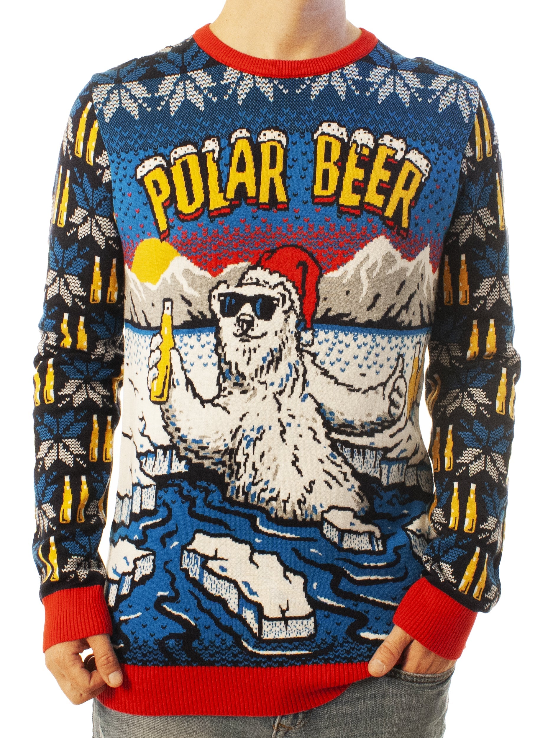 Polar Beer | Ugly Christmas Sweater For Men & Women | Unisex Sizing