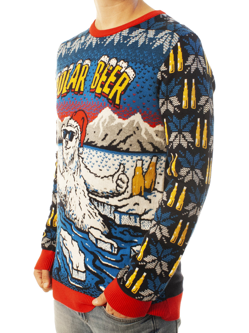 Polar Beer | Ugly Christmas Sweater For Men & Women | Unisex Sizing