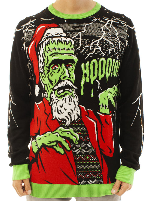 Franken Santa | Ugly Christmas Sweater For Men & Women | Unisex Sizing