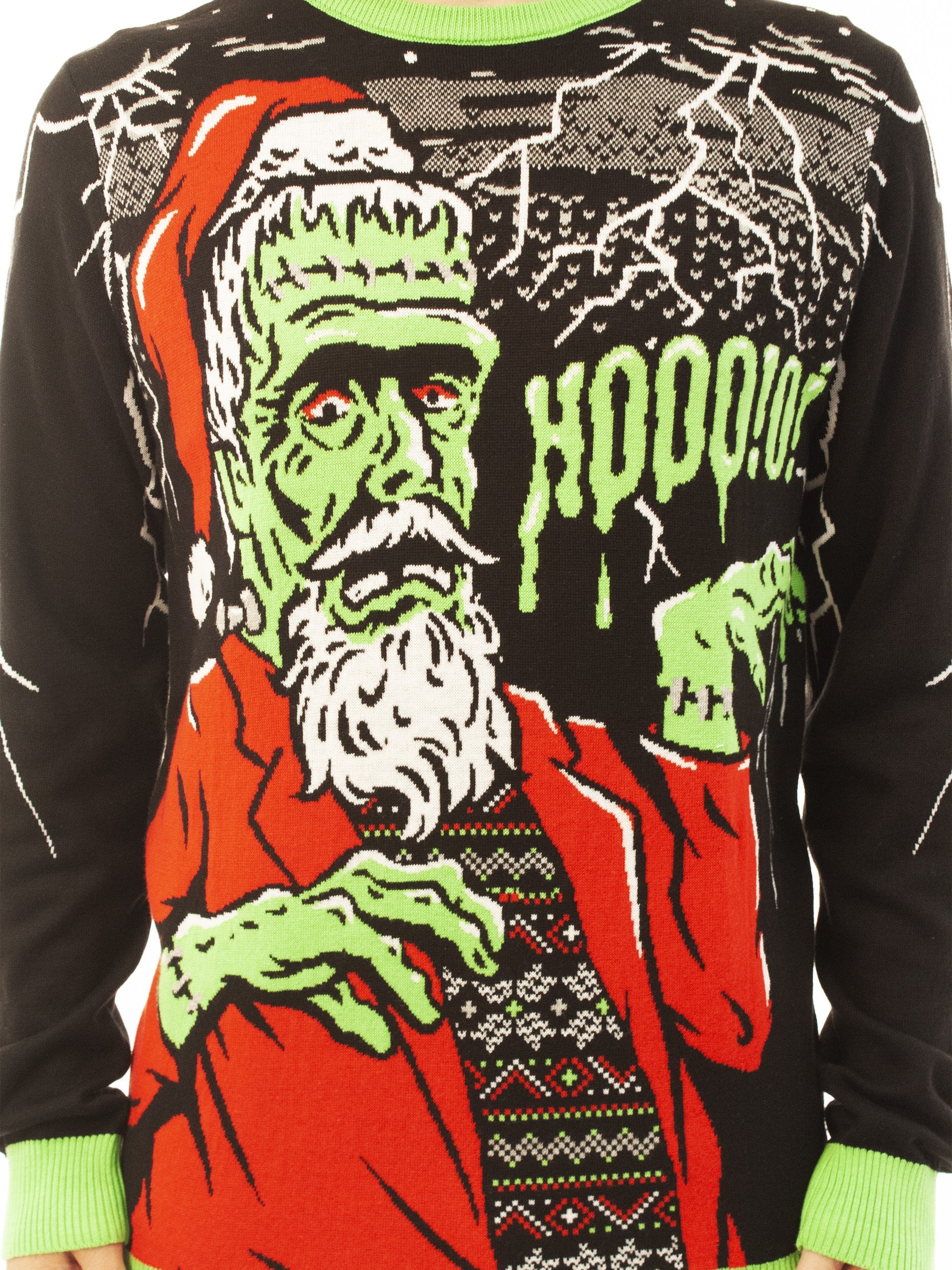 Franken Santa | Ugly Christmas Sweater For Men & Women | Unisex Sizing