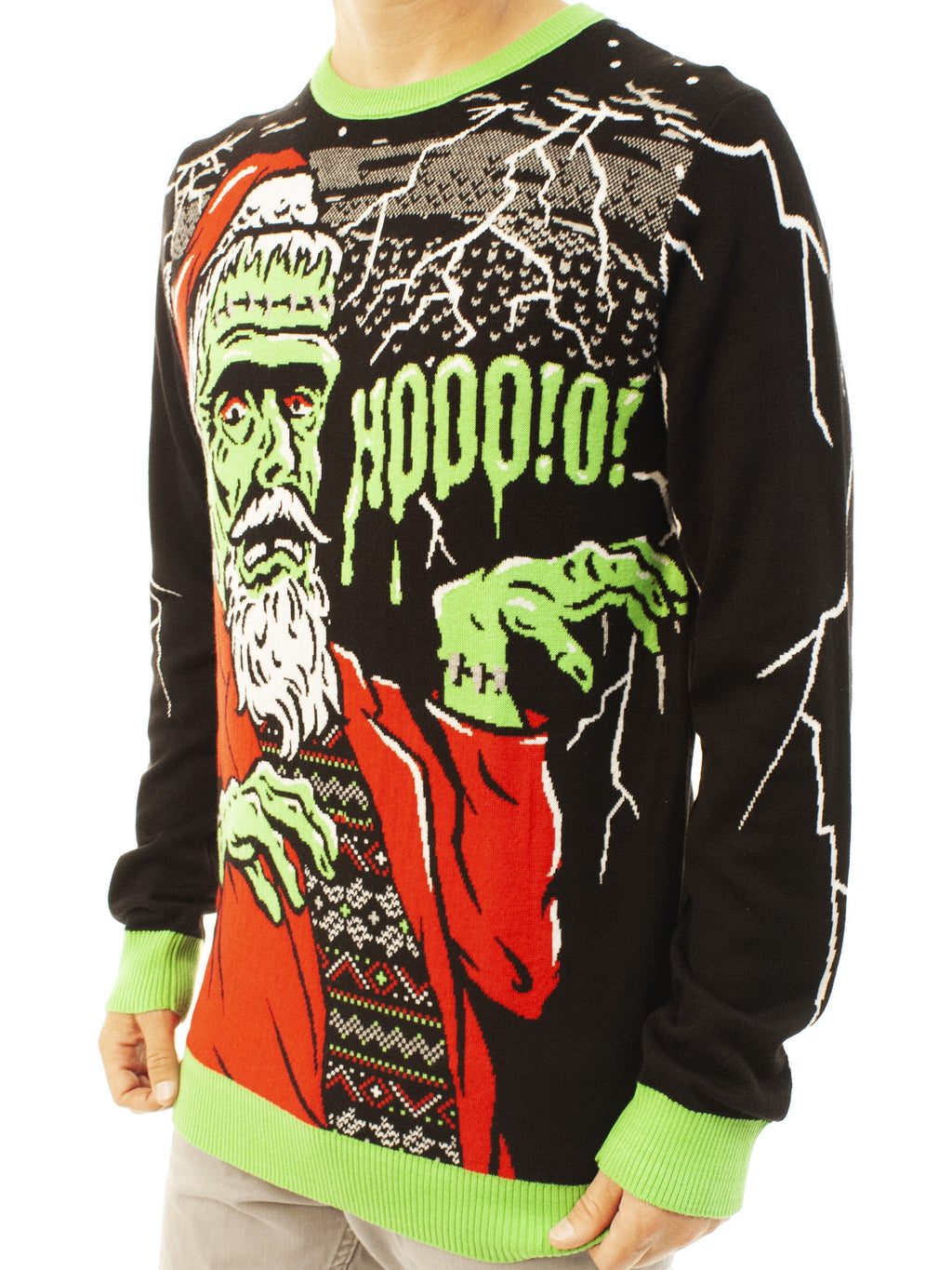 Franken Santa | Ugly Christmas Sweater For Men & Women | Unisex Sizing