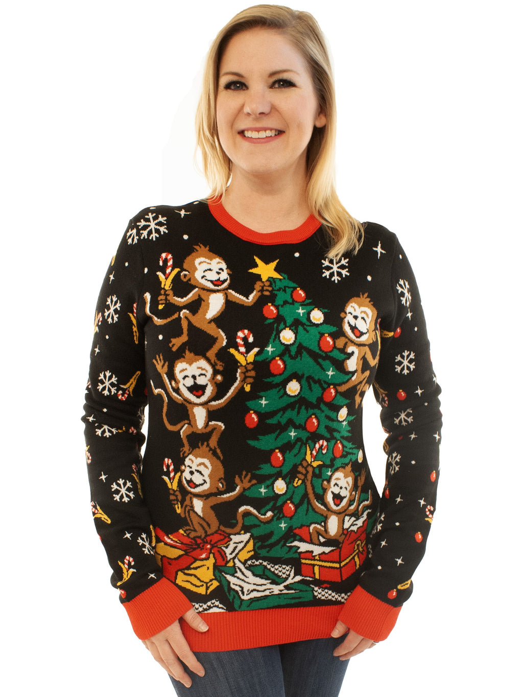 Spider Monkeys | Ugly Christmas Sweater For Men & Women | Unisex Sizing