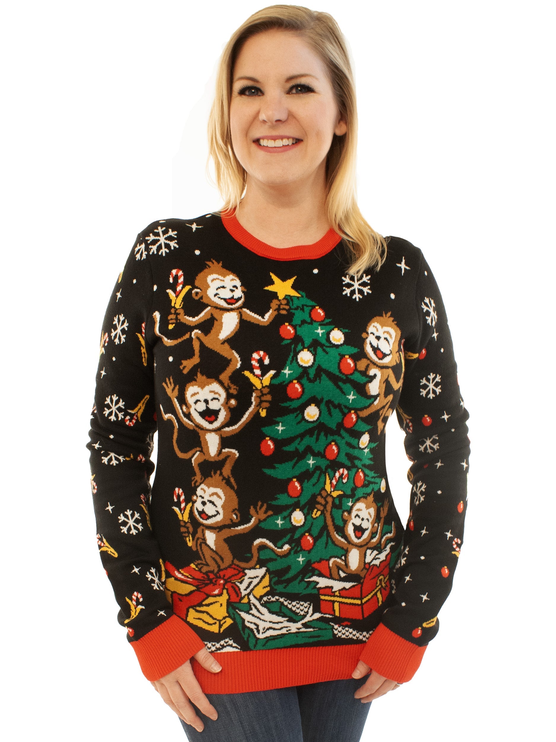 Spider Monkeys | Ugly Christmas Sweater For Men & Women | Unisex Sizing