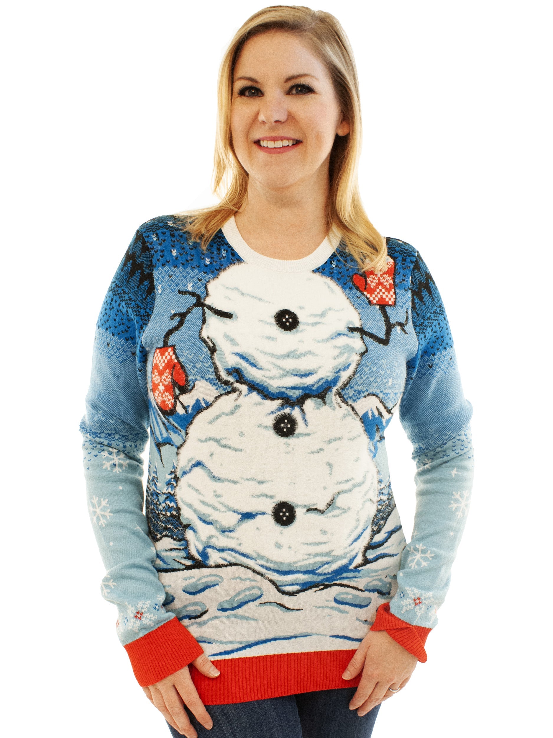 Snowman | Ugly Christmas Sweater For Men & Women | Unisex Sizing