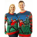 Golfing Santa | Ugly Christmas Sweater For Men & Women | Unisex Sizing