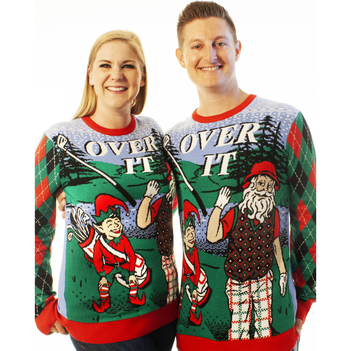 Over It | Ugly Christmas Sweater For Men & Women | Unisex Sizing