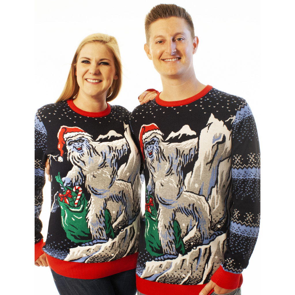 Yeti Santa | Ugly Christmas Sweater For Men & Women | Unisex Sizing