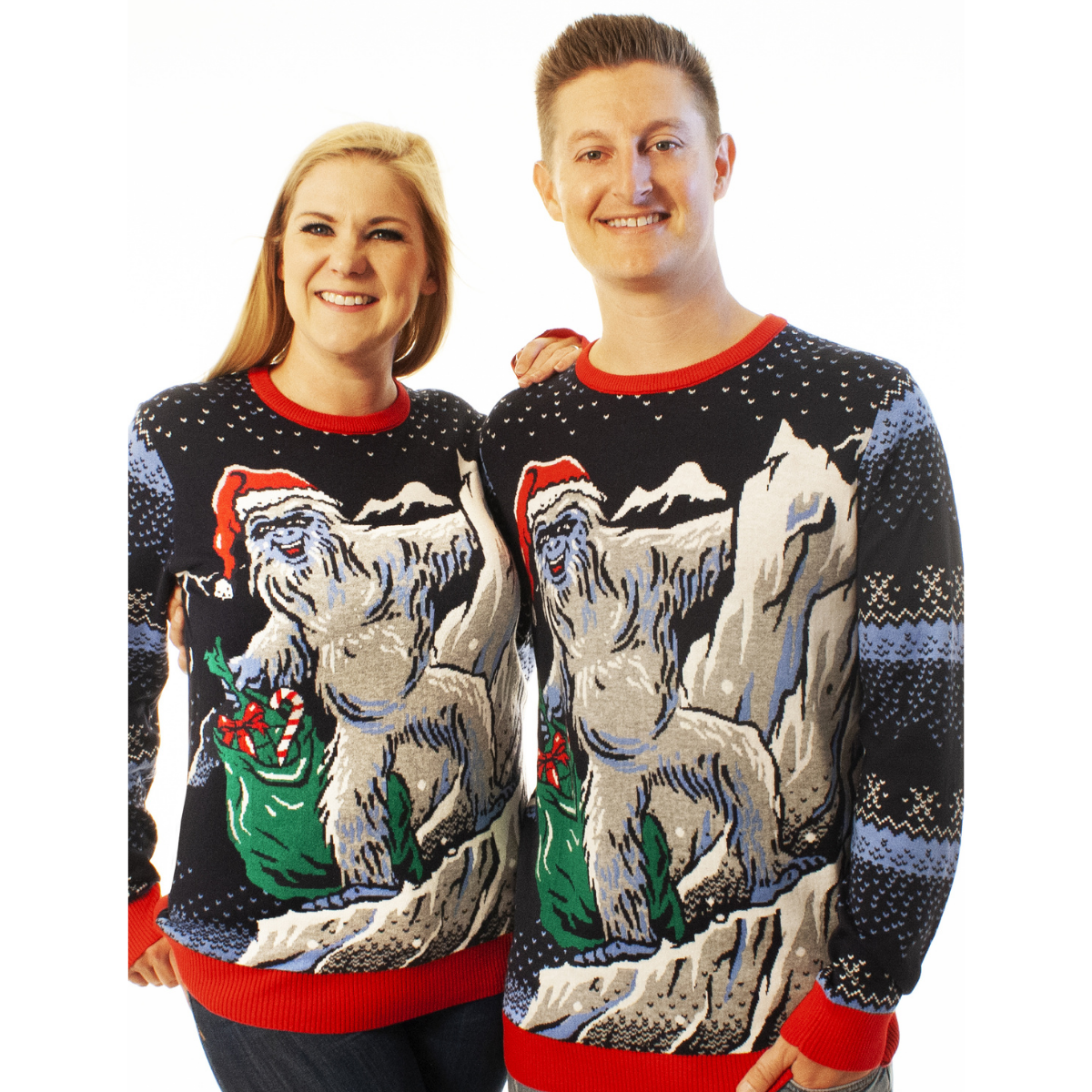 Yeti Santa | Ugly Christmas Sweater For Men & Women | Unisex Sizing