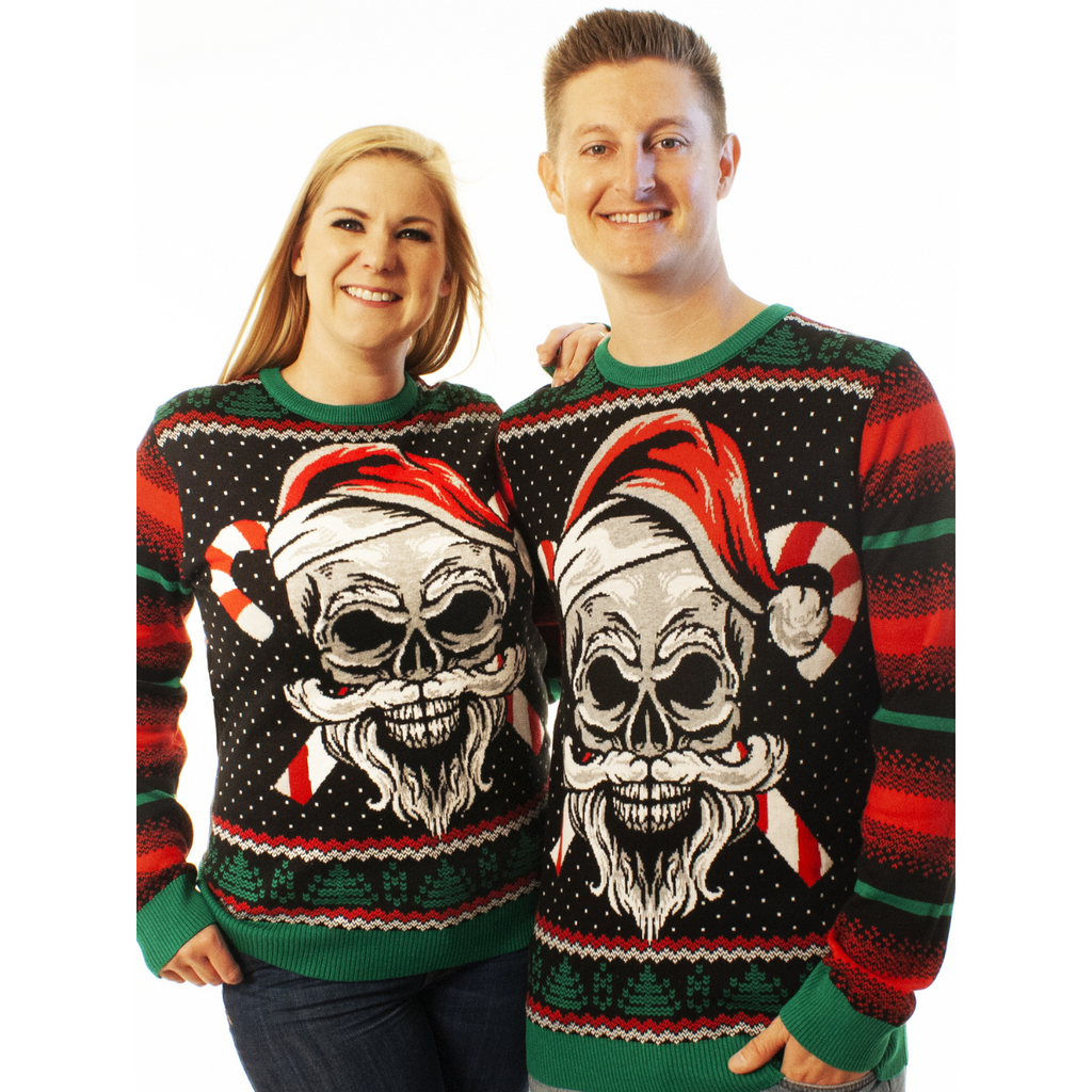 Skull Santa | Ugly Christmas Sweater For Men & Women | Unisex Sizing