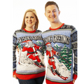 Skison's Greetings | Ugly Christmas Sweater For Men & Women | Unisex Sizing