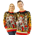 Heavy Metal Santa | Ugly Christmas Sweater For Men & Women | Unisex Sizing