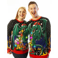 LIGHT UP - Dragon | Ugly Christmas Sweater For Men & Women | Unisex Sizing