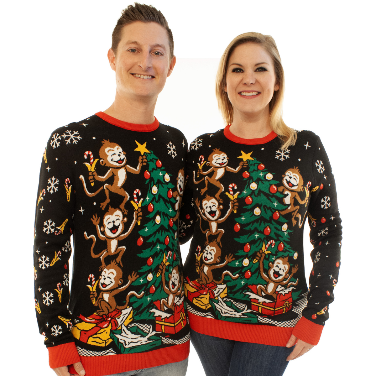 Spider Monkeys | Ugly Christmas Sweater For Men & Women | Unisex Sizing